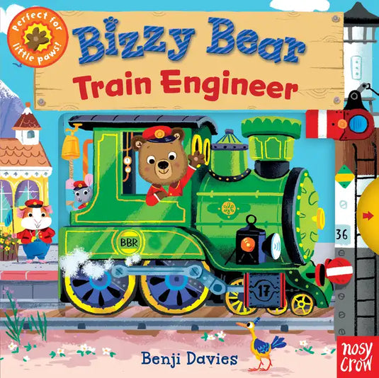 Bizzy Bear: Train Engineer: (Interactive Board Book for Toddlers - With Sturdy Tabs and Slides to Push and Pull) - Board Book