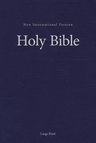 NIV, Pew and Worship Bible, Large Print, Hardcover, Blue - Hardcover