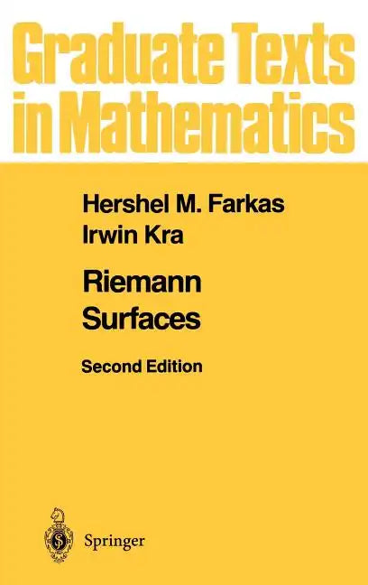 Riemann Surfaces - Hardcover