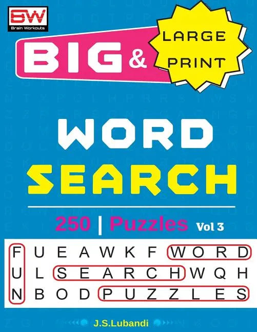 BIG & Large Print WORD SEARCH Puzzles - Paperback