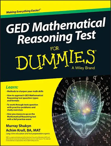 GED Mathematical Reasoning Test for Dummies - Paperback
