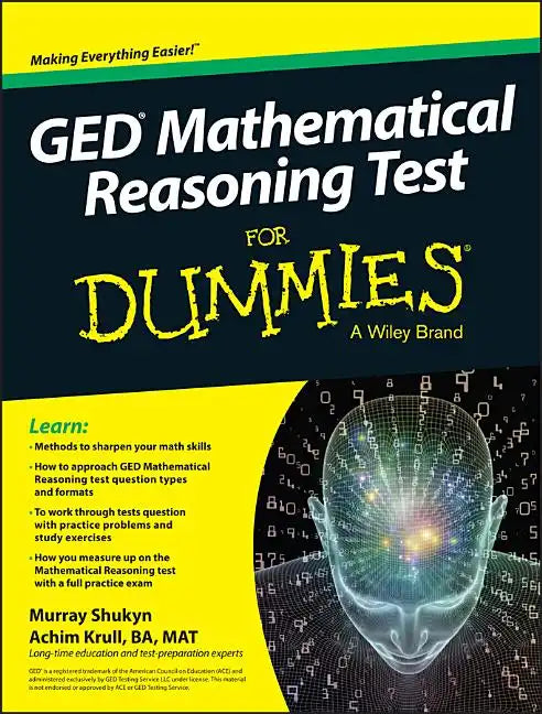 GED Mathematical Reasoning Test for Dummies - Paperback
