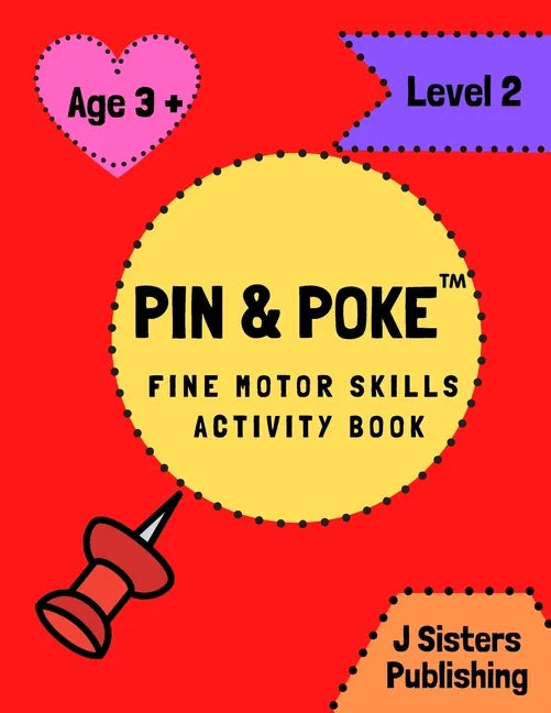 Pin & Poke Fine Motor Skills Activity Book Level 2: For Toddlers and Kids Ages 3+ with Shapes and Complex Designs Popular Activity in Montessori Class - Paperback