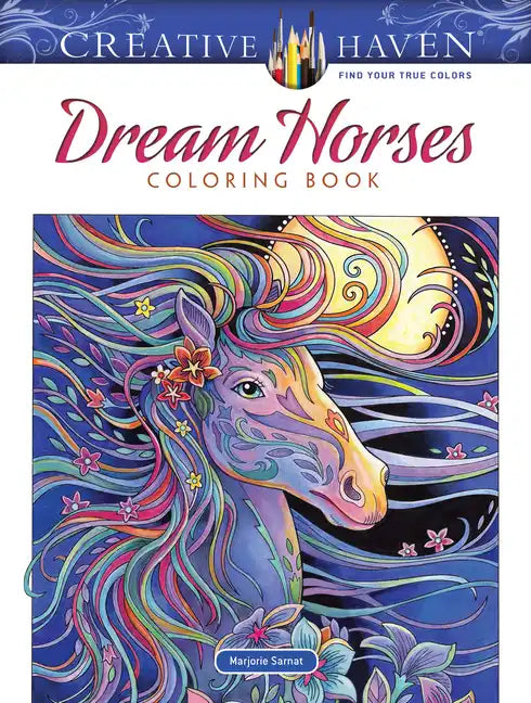 Creative Haven Dream Horses Coloring Book - Paperback