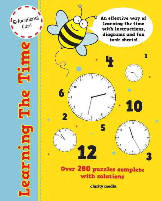 Learning The Time: Educational fun! Over 280 clock-face puzzles - Paperback
