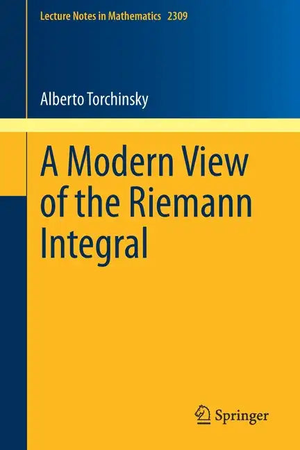 A Modern View of the Riemann Integral - Paperback