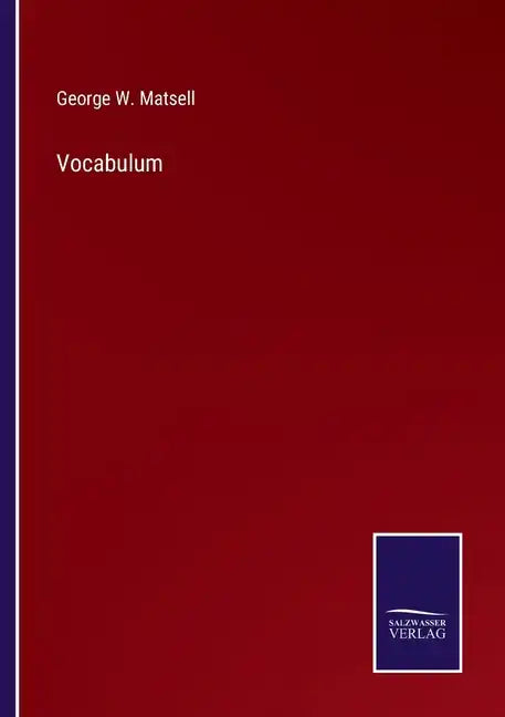 Vocabulum - Paperback