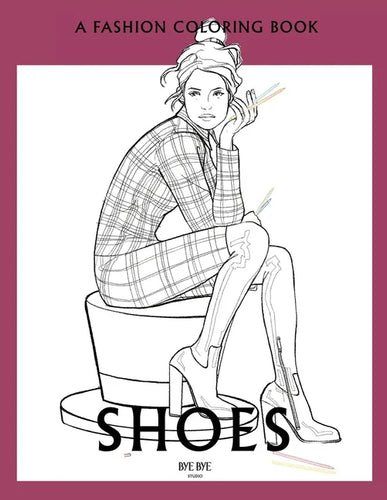 Shoes: A coloring book for Adults and Teenagers - Paperback
