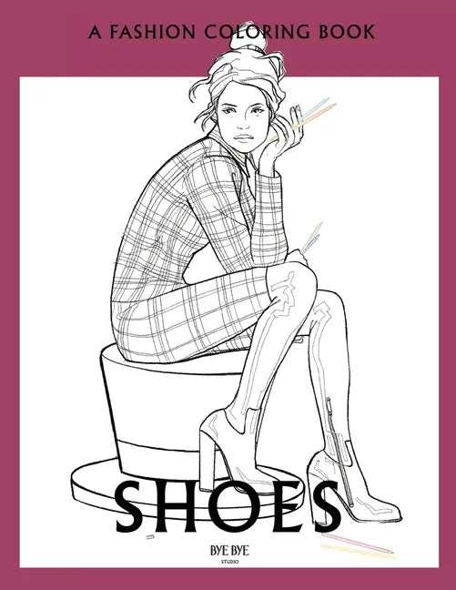 Shoes: A coloring book for Adults and Teenagers - Paperback