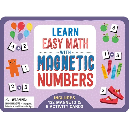 Learn Easy Math with Magnetic Numbers: Includes 132 Magnets & 6 Activity Cards - Paperback