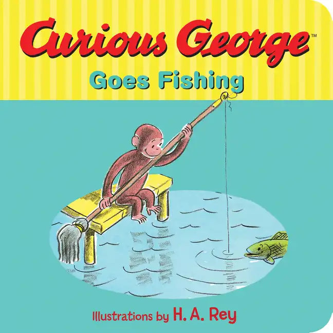 Curious George Goes Fishing - Board Book