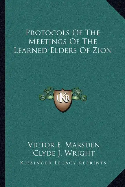 Protocols of the Meetings of the Learned Elders of Zion - Paperback
