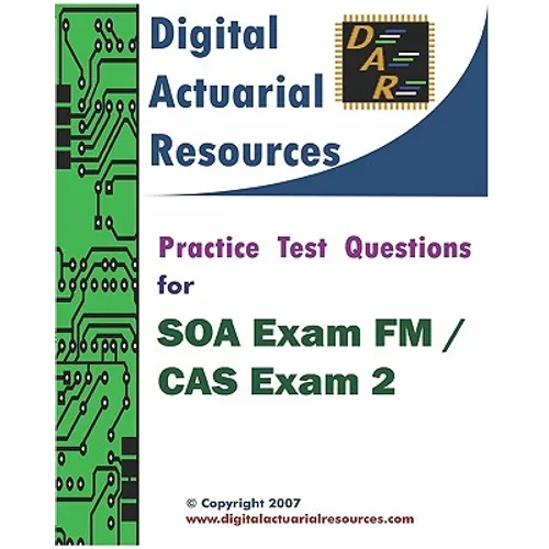 Practice Test Questions For SOA Exam FM / CAS Exam 2 - Paperback