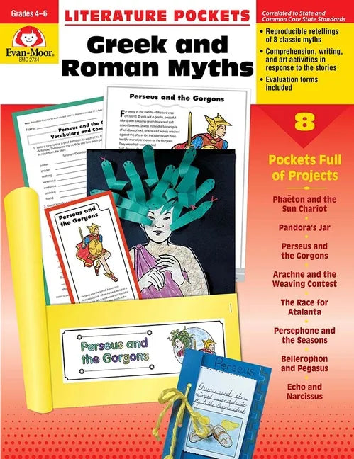 Literature Pockets: Greek & Roman Myths, Grade 4 - 6 Teacher Resource - Paperback