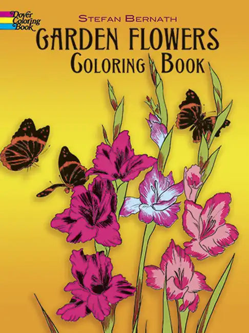 Garden Flowers Coloring Book - Paperback