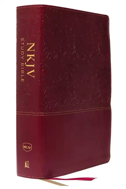 NKJV Study Bible, Imitation Leather, Red, Full-Color, Red Letter Edition, Comfort Print: The Complete Resource for Studying God's Word - Imitation Leather