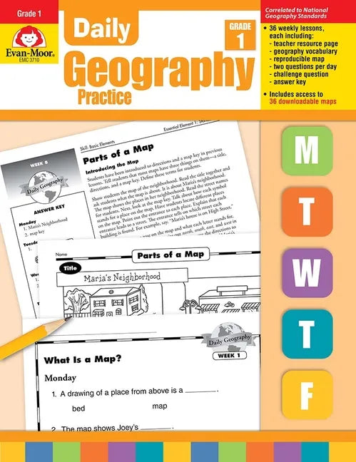 Daily Geography Practice: Grade 1 - Paperback
