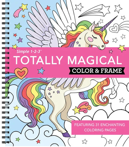 Color & Frame - Totally Magical (Coloring Book) - Spiral