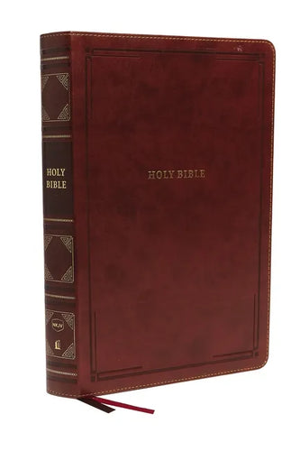 Nkjv, Reference Bible, Super Giant Print, Leathersoft, Brown, Red Letter Edition, Comfort Print: Holy Bible, New King James Version - Imitation Leather