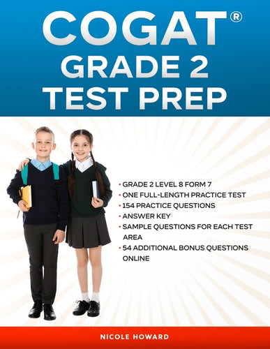 Cogat(r) Grade 2 Test Prep: Grade 2, Level 8, Form 7, One Full-Length Practice Test,154 Practice Questions, Answer Key, Sample Questions for Each Test - Paperback