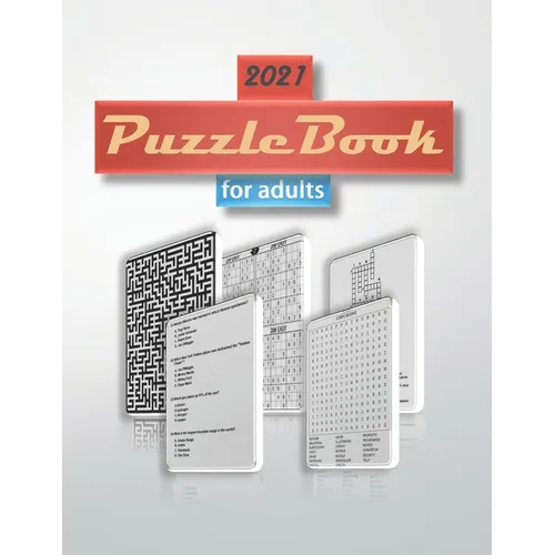 2021 Puzzle Book for Adults: word search, sudoku hard, Mazes, crosswords and trivia 8,5