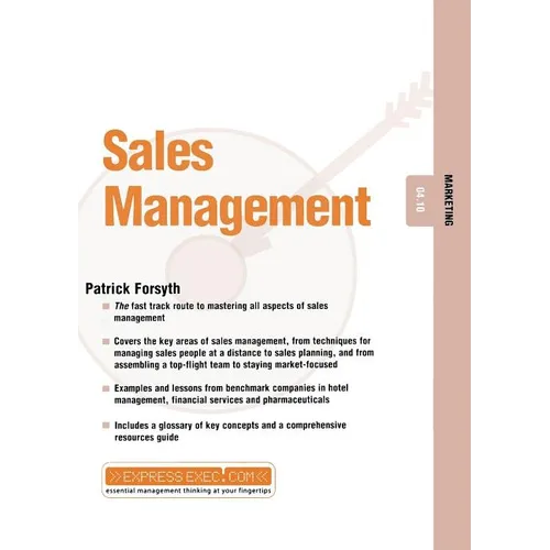 Sales Management: Marketing 04.10 - Paperback