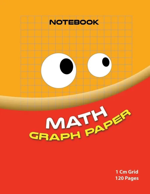 Math graph paper ( red edition ): 1cm size graph paper grid ( Color: Red 120 pages ) - Paperback