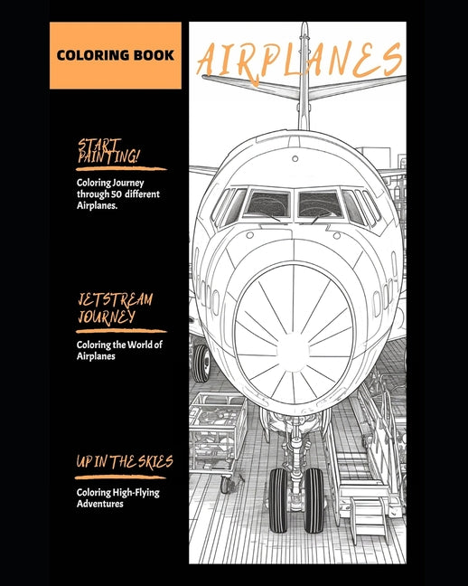 Jetset Dreams: Coloring the World of Airplanes ( 50 Pages ) - Paperback