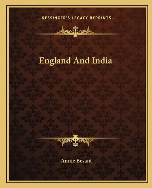 England and India - Paperback