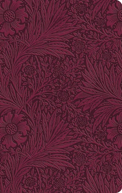 ESV Large Print Value Thinline Bible (Trutone, Raspberry, Floral Design) - Imitation Leather