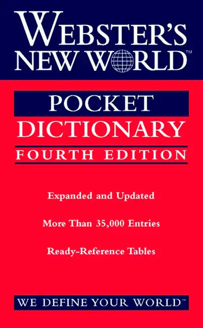 Webster's New World Pocket Dictionary, Fourth Edition - Paperback