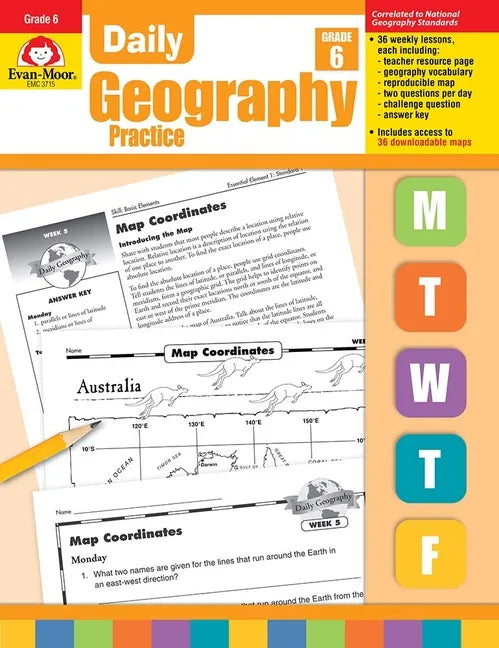 Daily Geography Practice: Grade 6 - Paperback