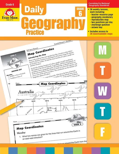 Daily Geography Practice: Grade 6 - Paperback