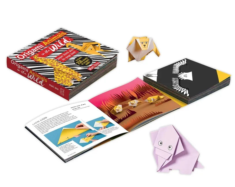 Origami Animals in the Wild: Paper Block Plus 64-Page Book - Paperback