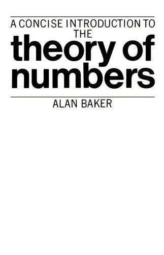 A Concise Introduction to the Theory of Numbers - Paperback