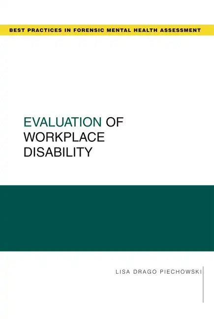 Evaluation of Workplace Disability - Paperback