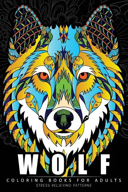Wolf Coloring Book for Adults: (Perfectly Portable Pages)(On-The-Go! Coloring Book) - Paperback