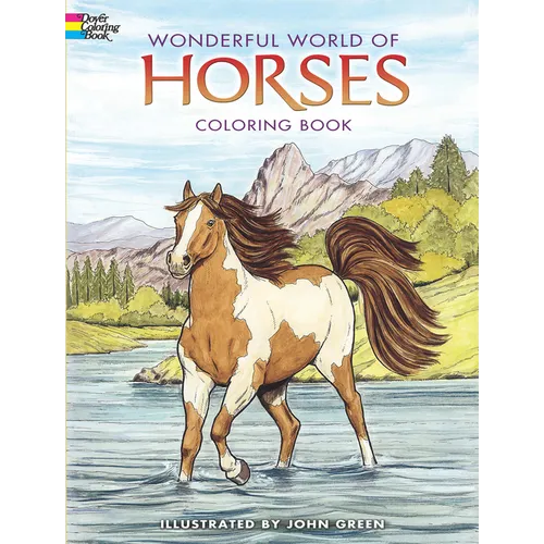 Wonderful World of Horses Coloring Book - Paperback