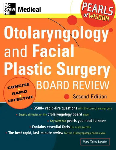 Otolaryngology and Facial Plastic Surgery Board Review - Paperback