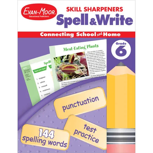 Skill Sharpeners: Spell & Write Grade 6+ - Paperback