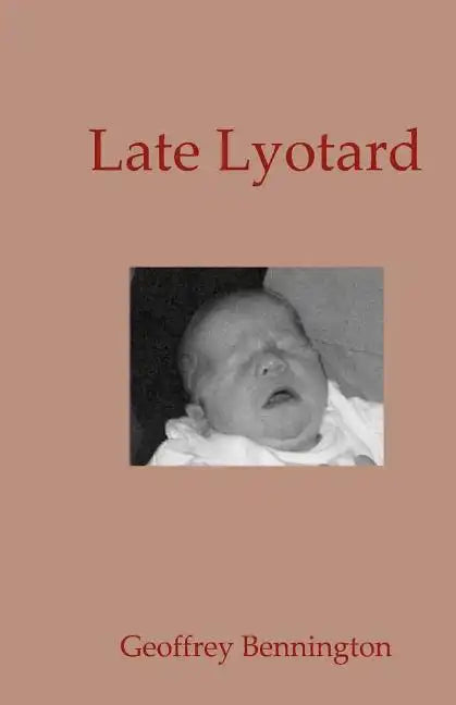 Late Lyotard - Paperback