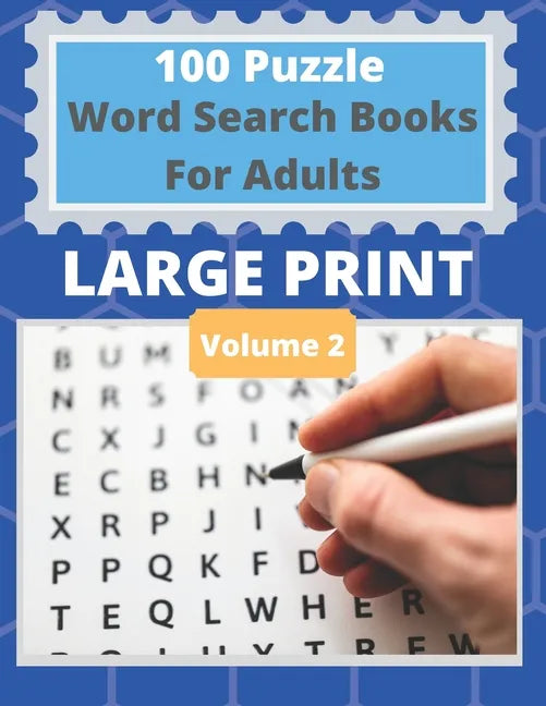 100 Puzzle Word Search Books For Adults Large Print: Easy To Read Large Print Puzzle Books - Paperback