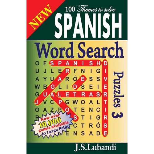 New Spanish Word Search Puzzles 3 - Paperback