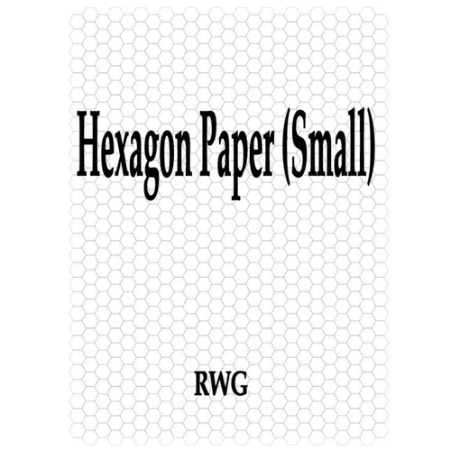 Hexagon Paper (Small): 100 Pages 8.5