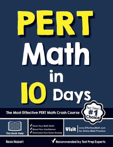 PERT Math in 10 Days: The Most Effective PERT Math Crash Course - Paperback
