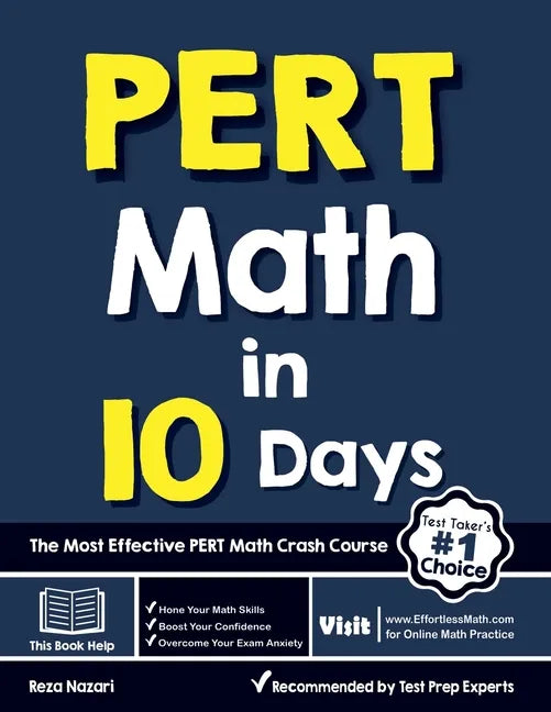 PERT Math in 10 Days: The Most Effective PERT Math Crash Course - Paperback