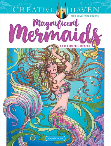 Creative Haven Magnificent Mermaids Coloring Book - Paperback