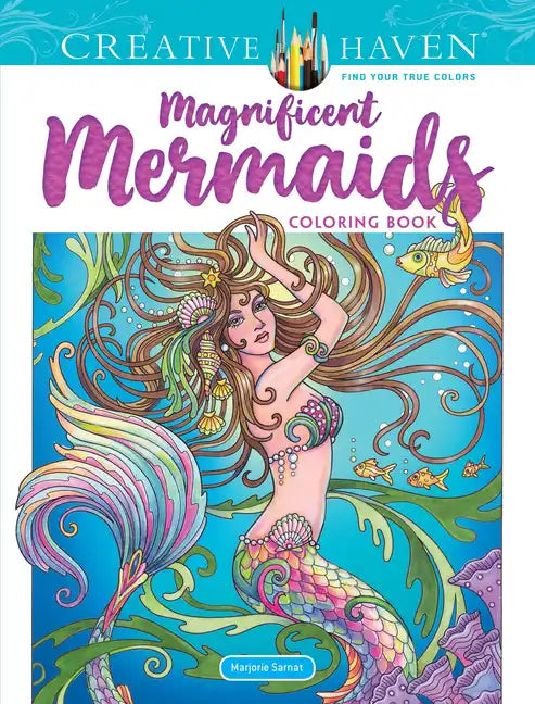 Creative Haven Magnificent Mermaids Coloring Book - Paperback