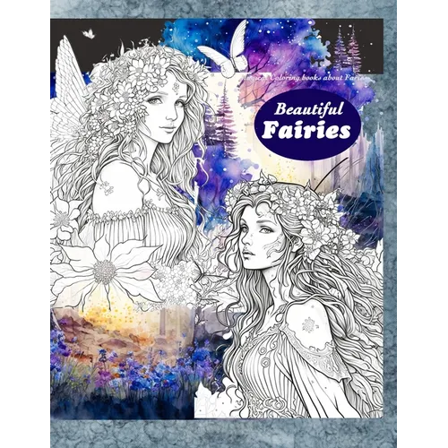 Magical Magical Coloring books about Faries.: faries coloring book for adults - Paperback