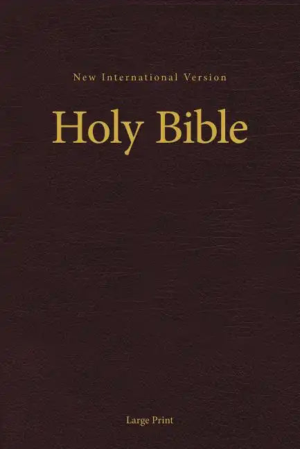 NIV, Pew and Worship Bible, Large Print, Hardcover, Burgundy - Hardcover